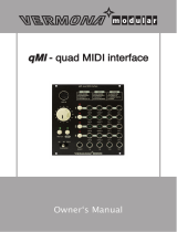 Vermona Modular qMI2 - quad Midi interface User manual