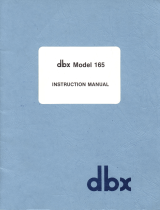 dbx 165A Owner's manual