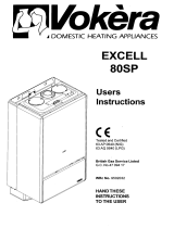 VOKERA Excell 80SP User manual