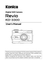 Minolta Digital Still Camera Revio KD-3300 User manual
