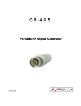 Promax GR-405 User manual