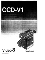 Sony CCD-V1 Operating instructions