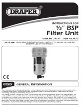 Draper 1/2" BSP Filter Unit Operating instructions