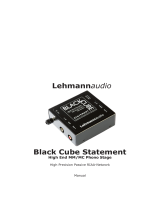 Lehmannaudio Black Cube Statement User manual
