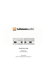 Lehmannaudio Decade Owner's manual