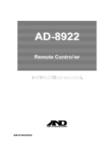 A&D AD-8922 User manual