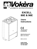 VOKERA Excell 80E 96E User manual