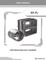 Vents Dampers KP, PL User manual