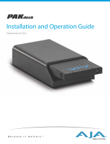 AJA Pak Installation and Operation Guide