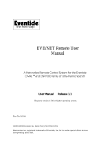 Eventide Eve/Net User manual