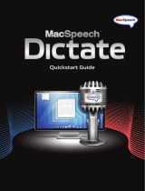 MacSpeech MacSpeech Dictate 1.2 Quick start guide