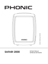 Phonic Safari 2000 SYS2 User manual