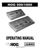 Jands HOG 1000 User manual