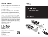 Sharper Image 15-Minute UV Shoe Sanitizers (Set of 2) Owner's manual