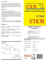 Rolls DB225 - 7-09 User manual