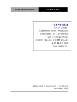 Aaeon GENE-5315 User manual