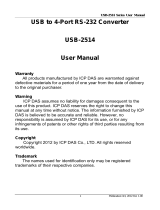 ICP USB-2514 User manual