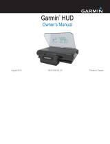Garmin HUD (Head-Up Display)  Owner's manual