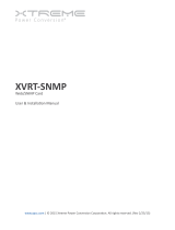 Xtreme XVRT-SNMP User manual