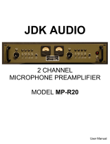 JDK Audio R20 2 Kanal Mikrofonpreamp Owner's manual