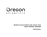 Oregon Scientific BAR206 User manual