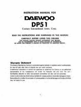 Century Daewoo DP51 Owner's manual