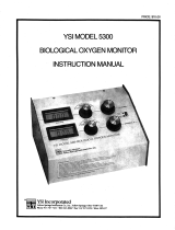 YSI 5300 Biological Oxygen Monitor Owner's manual