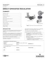 Francel Regal 3 Pressure Reducing Regulator Owner's manual