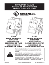Greenlee 5702 User manual
