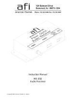 American Fibertek MR-05B Owner's manual