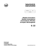 Wacker Neuson G22 Parts Manual