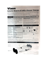 Vixen BT-126 Binocular Telescope Operating instructions