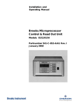 Micro Motion Brooks Microprocessor Control and Read Out Unit Owner's manual