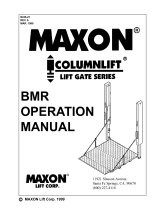 Maxon BMR SERIES Operating instructions