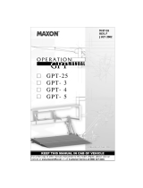 Maxon GPT SERIES (2002 Release) Operating instructions