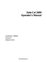 RKI Instruments Data Cal 2000 Calibration Station Owner's manual