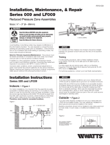Watts RK 009M3-RV Installation guide