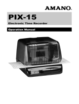 Amano PIX-15 Owner's manual
