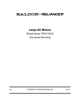 Baldor-RelianceLarge AC Motors Global Series TEFC/TEAO Horizontal Mounting