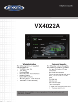 Jensen VX4022A Installation guide