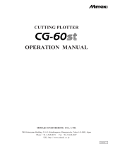 MIMAKI CG-60st Operating instructions