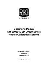 RKI Instruments SM-2001U & SM-2003U Owner's manual