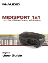 M-Audio MIDISPORT 1x1 User manual