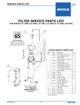 Binks 37 Series Filter User manual