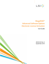 LSI MegaRAID Advanced Software Options Electronic License Activation User guide