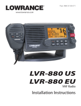 Lowrance LVR-880 VHF Installation guide