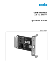 CAB A Series User manual