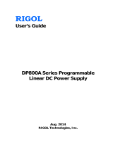 Rigol DP821A User manual