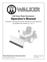 Walker A32 48" Dozer Blade User manual