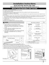 Frigidaire FGRC0844U100 Installation guide